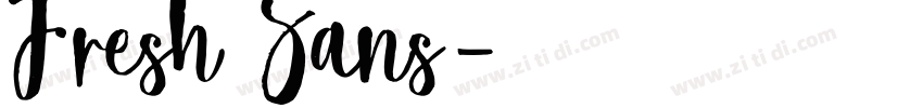 Fresh Sans字体转换